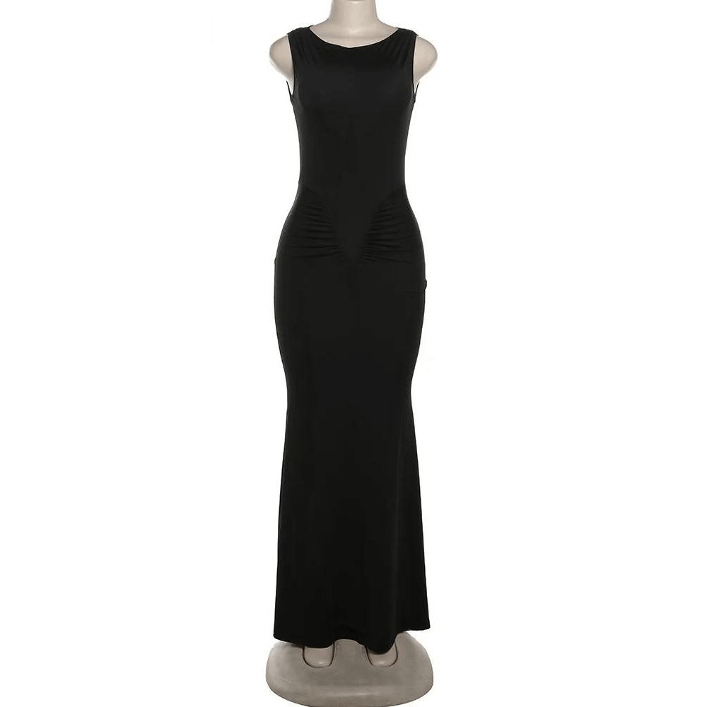 robe amincissante noire