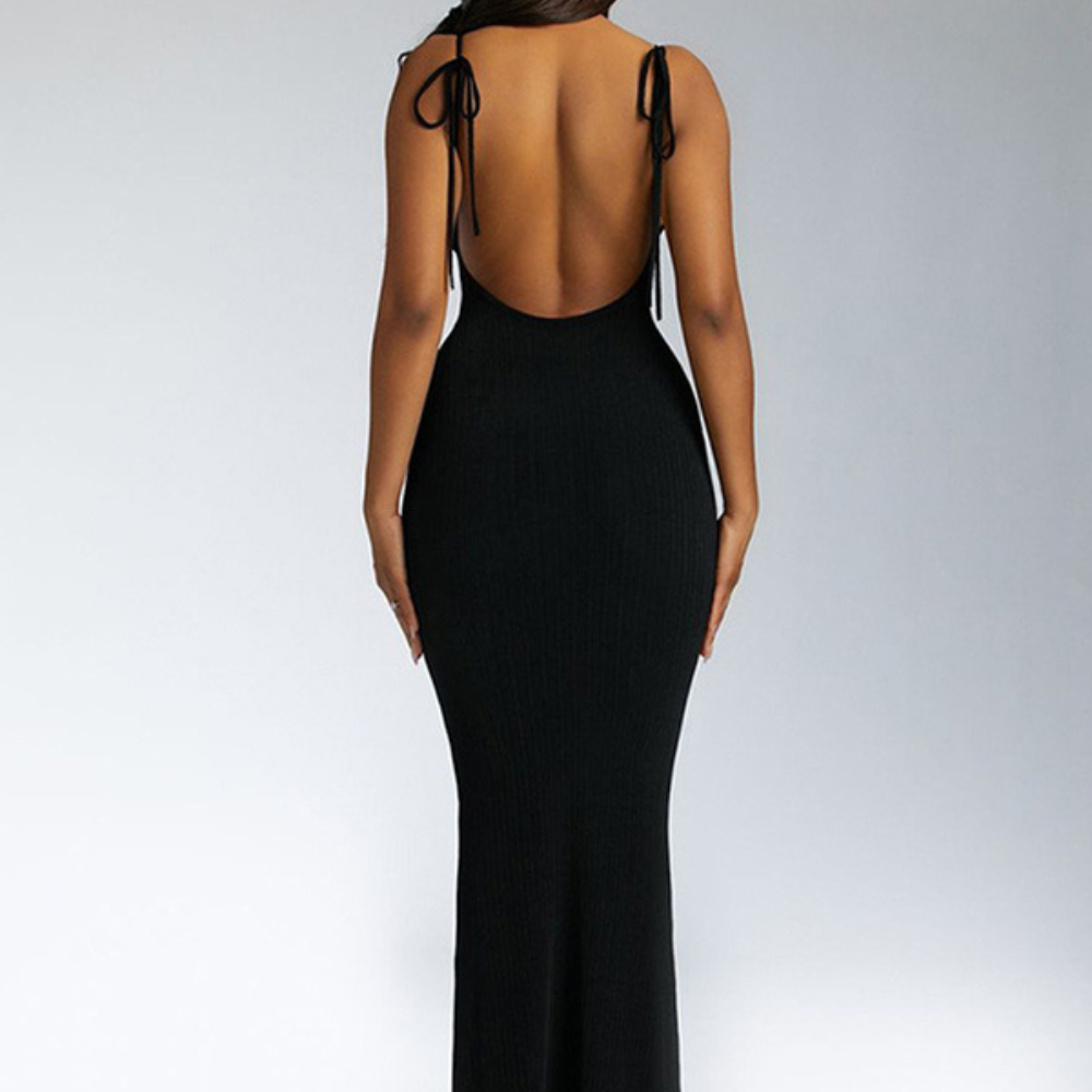 Robe amincissante grandes tailles noir