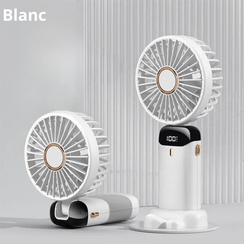 mini ventilateur portable blanc