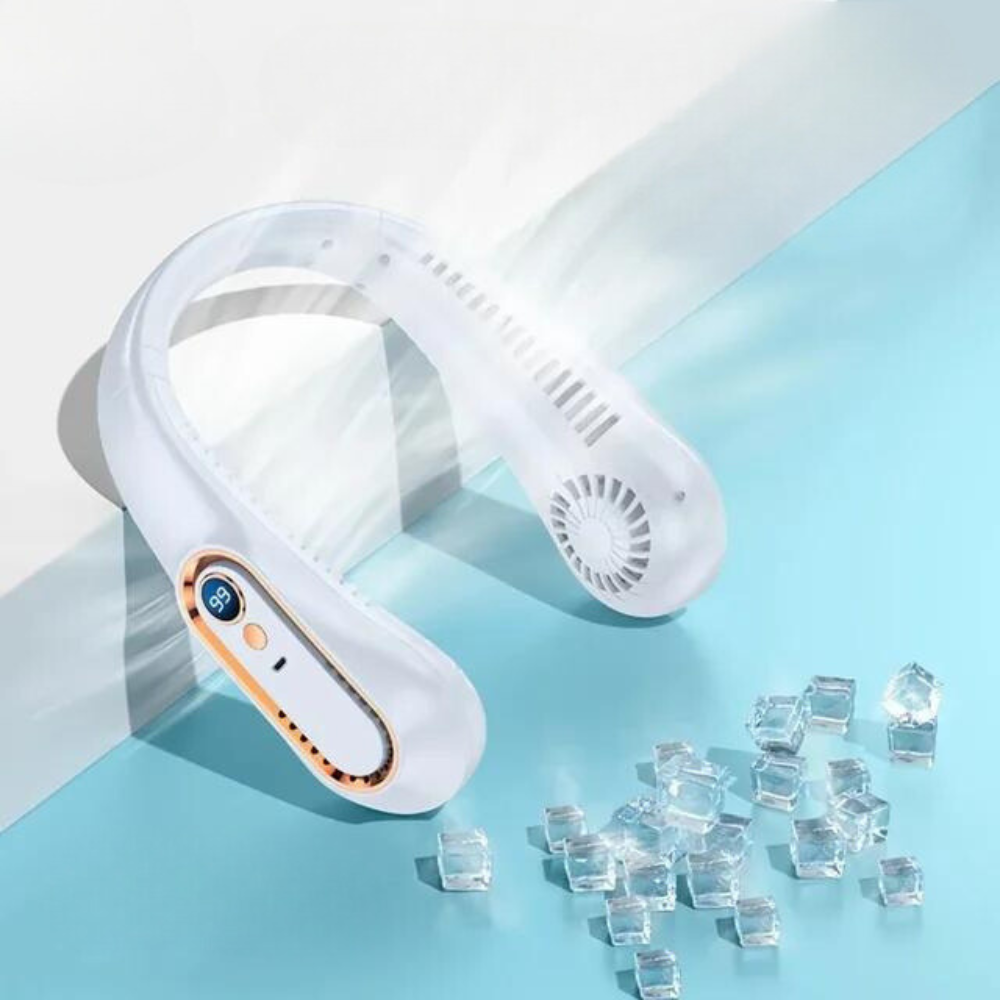 ventilateur de cou portable blanc